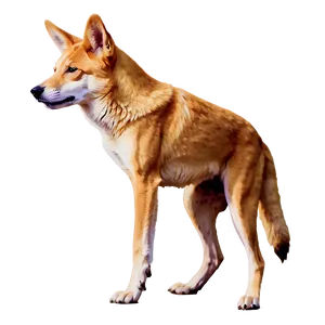 Dingo In Sunset PNG 06202024
