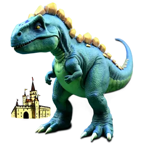 Dino And Castle Fantasy PNG Fha56 PNG
