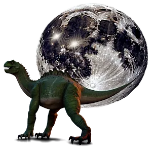 Dino And Moon Night Png Sdt PNG image