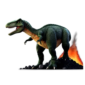 Dino And Volcano Background PNG Nvm88 PNG