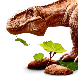 Dino Eating Leaves PNG Lli PNG