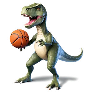 Dino Playing Basketball PNG Mdh PNG