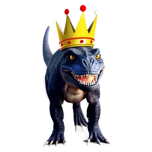 Dino Wearing Crown Png Bmj29 PNG image