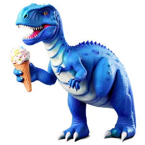 Dino With Ice Cream Png Gcm PNG image