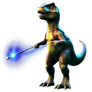Dino With Magic Wand PNG Lra