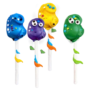 Dinosaur Cake Pops PNG Cqp
