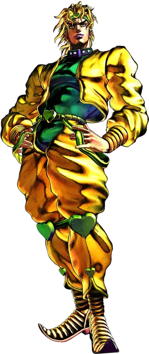 Dio Brando Standing Pose PNG image