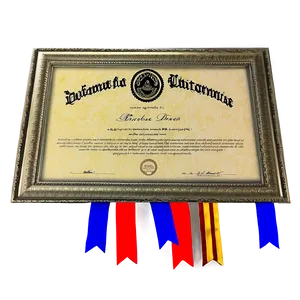 Diploma In Frame Png 19 PNG image