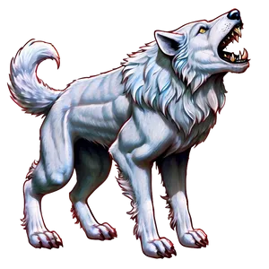 Dire Wolf Fantasy Art PNG 10