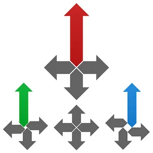 Directional Arrows Concept PNG image