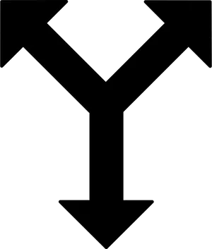 Directional Crossroad Sign Symbol PNG image