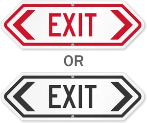 Directional Exit Signs Comparison