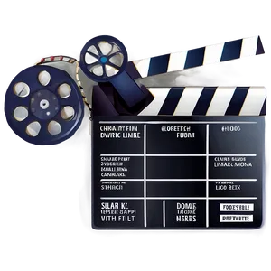 Director's Film Slate Clipart Png 06262024 PNG image