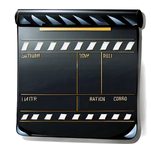 Director's Film Slate Clipart Png 06262024 PNG image