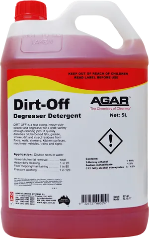 Dirt Off Degreaser Detergent5 L PNG image