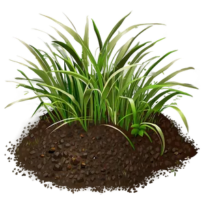 Dirt With Grass Clumps Png 93 PNG image