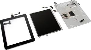 Disassembled Whitei Pad Components PNG image