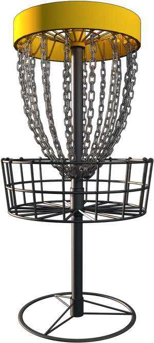 Disc Golf Basket3 D Model PNG image
