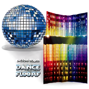 Disco Balland Colorful Dance Floor