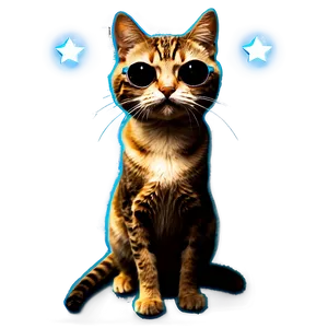 Disco Cat Filter PNG 06282024