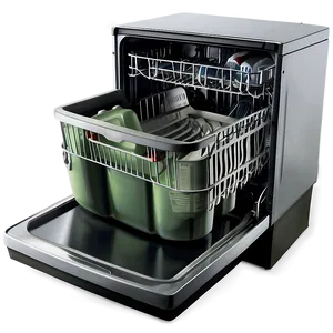 Dishwasher With Water Softener Png 06132024 PNG image