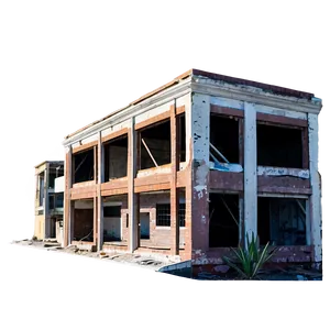 Disintegrated Building PNG 06212024