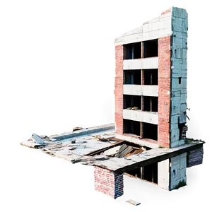 Disintegrated Building PNG Bvo