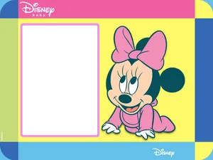 Disney Baby Minnie Frame PNG image