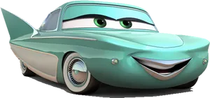 Disney Cars Character Flo PNG image