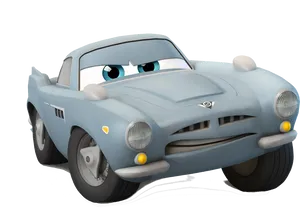 Disney Cars Finn Mc Missile Character Render PNG image