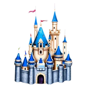 Disney Castle Aerial Perspective PNG 48