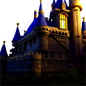 Disney Castle At Dawn PNG 05242024