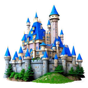 Disney Castle Illustration Png 05242024 PNG image