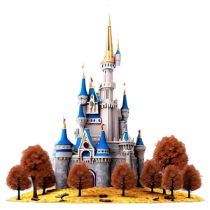 Disney Castle In Autumn PNG Owp6 PNG
