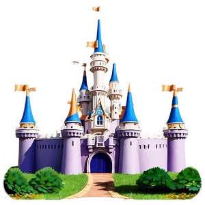 Disney Castle In Summer PNG 20
