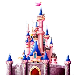 Disney Castle In Summer PNG 5