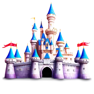 Disney Castle In Summer PNG Ocl