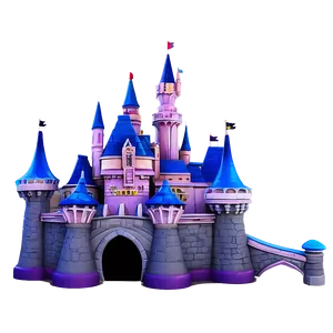 Disney Castle Romantic Night PNG 05242024 PNG