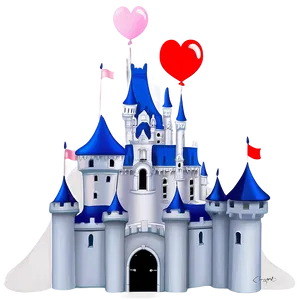 Disney Castle Romantic Night PNG Uwu85 PNG