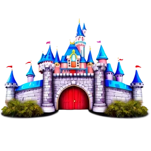 Disney Castle Theme Park Entrance PNG Nbv52 PNG