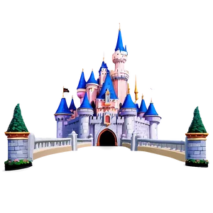 Disney Castle Theme Park Entrance PNG Wof PNG