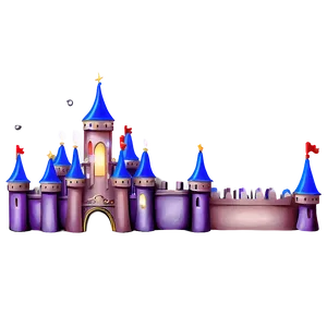 Disney Castle With Lanterns PNG Umv PNG