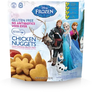 Disney Frozen Chicken Nuggets Packaging PNG