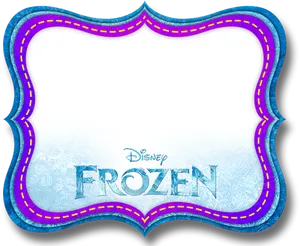 Disney Frozen Logo Frame PNG image