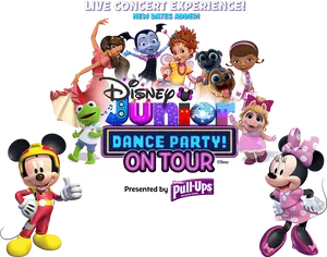 Disney Junior Dance Party On Tour Poster PNG image