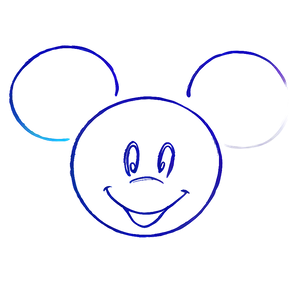 Disney Mickey Mouse Outline Png Ehm PNG image