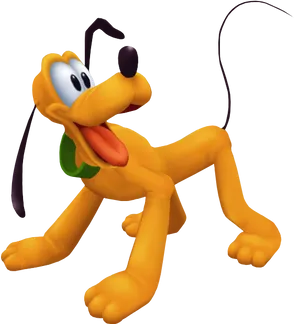 Disney Pluto Happy Pose PNG image