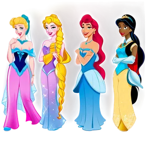 Disney Princesses Collection Png Vvn38 PNG image