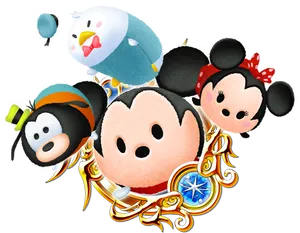 Disney Tsum Tsum Characters PNG image