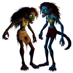 Disney Zombies Werewolf Sisters PNG Viv51 PNG